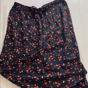 Blue Boho Floral Pants